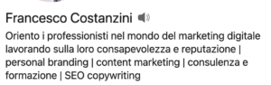 headline profilo LinkedIn