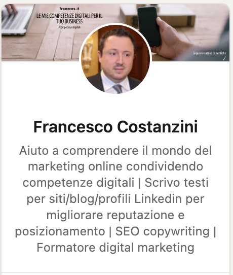 headline profilo LinkedIn